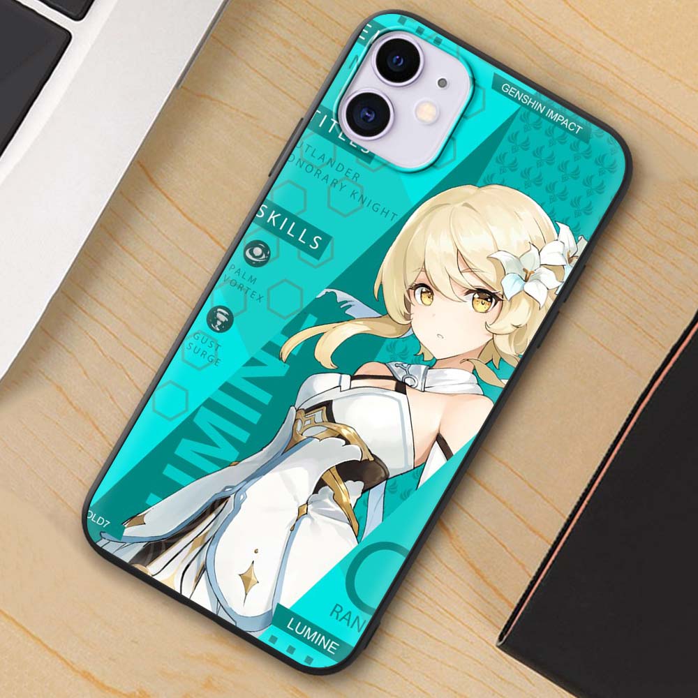 Genshin Impact Case for iphone 11 12 Pro Max 7 8 Xr Xs X SE 2020 6S 6 Plus Silicone Phone Cover Fundas Coque Shell Capa Cell Bag