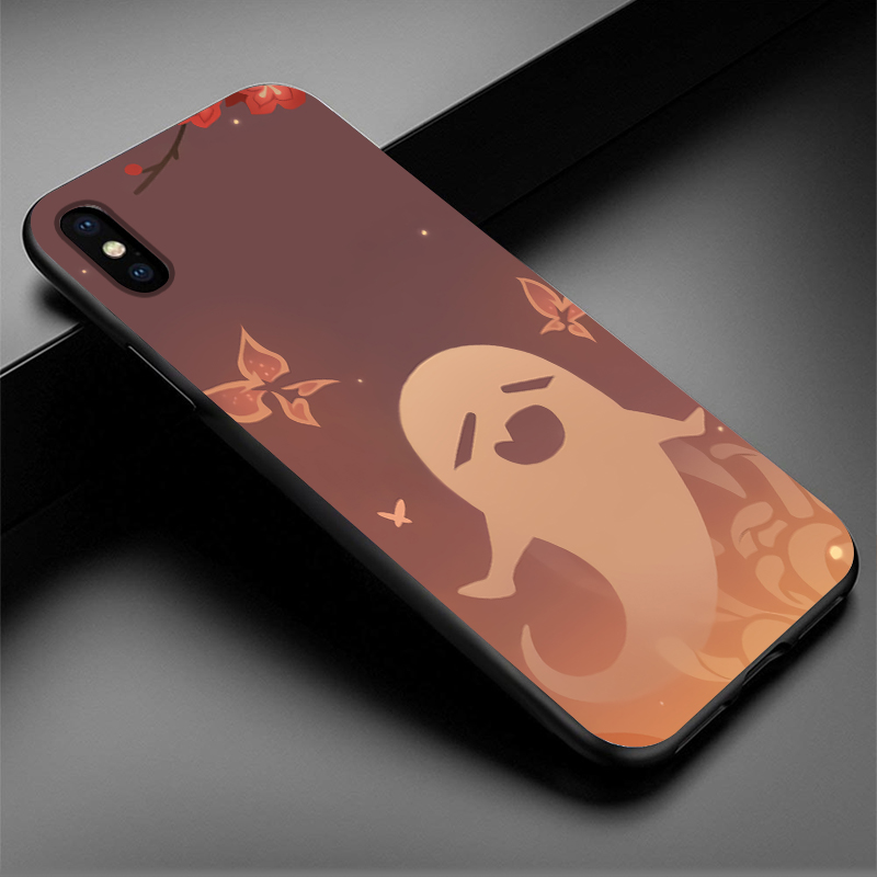 Genshin Impact Game Black TPU Silicone Soft Phone Case For iPhone 11 12 Pro Mini X XR XS MAX 5 5S 6 6S 7 8 Plus SE 2020 Cover