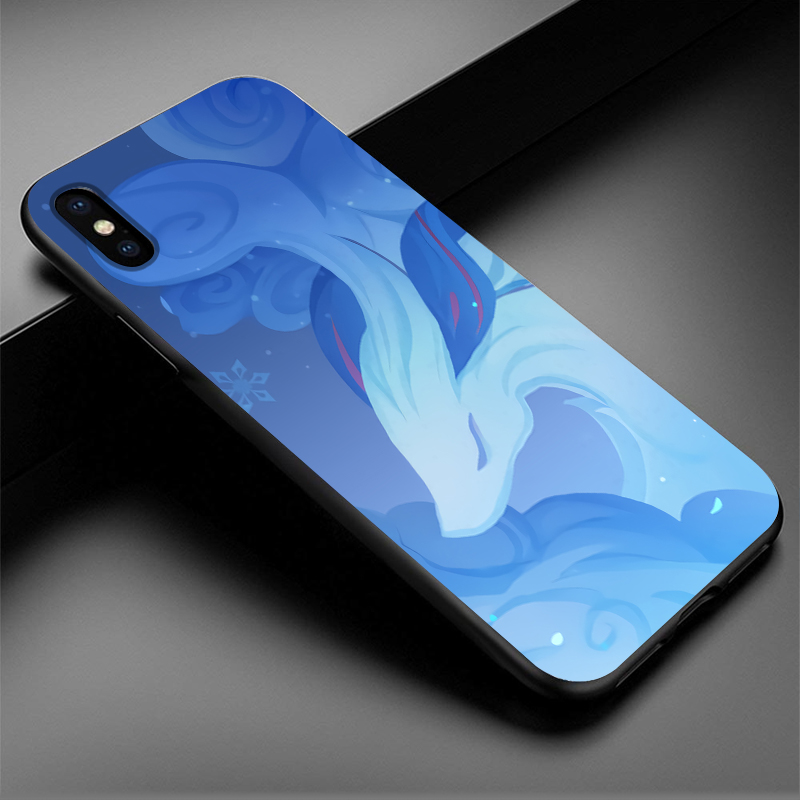 Genshin Impact Game Black TPU Silicone Soft Phone Case For iPhone 11 12 Pro Mini X XR XS MAX 5 5S 6 6S 7 8 Plus SE 2020 Cover