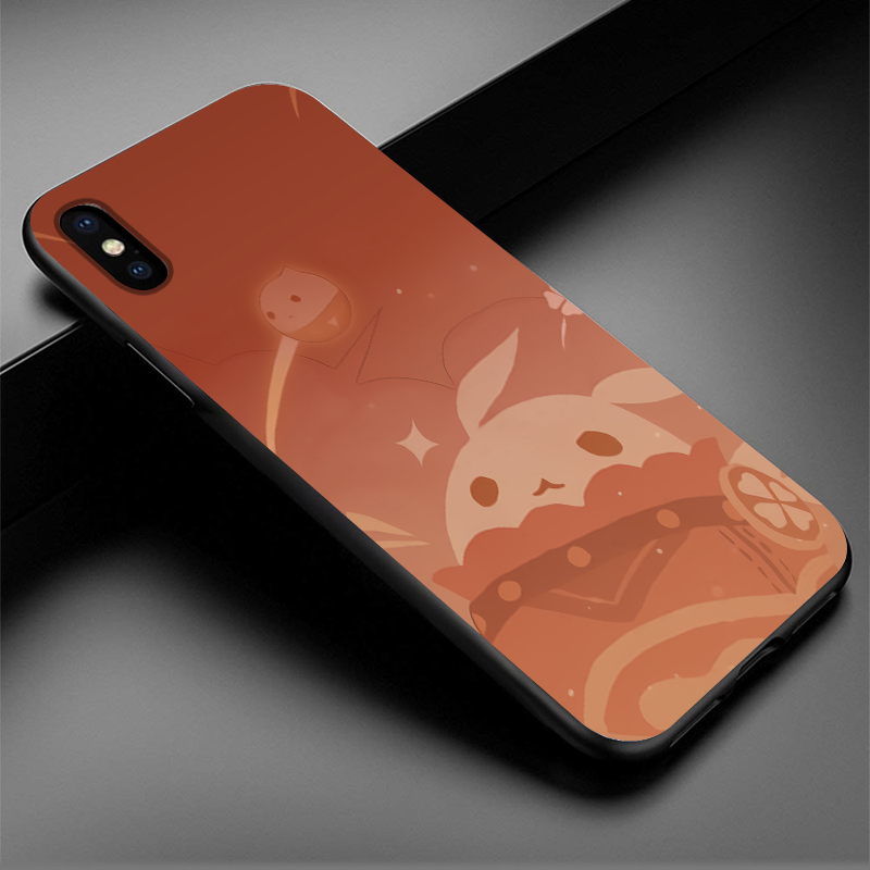 Genshin Impact Game Black TPU Silicone Soft Phone Case For iPhone 11 12 Pro Mini X XR XS MAX 5 5S 6 6S 7 8 Plus SE 2020 Cover