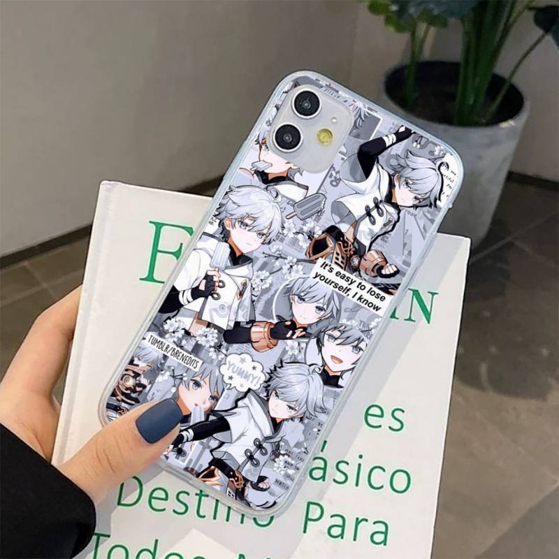 Genshin Impact Phone Case for iphone 13 8 7 6 6S Plus X 5S SE 2020 XR 11 12 pro XS MAX