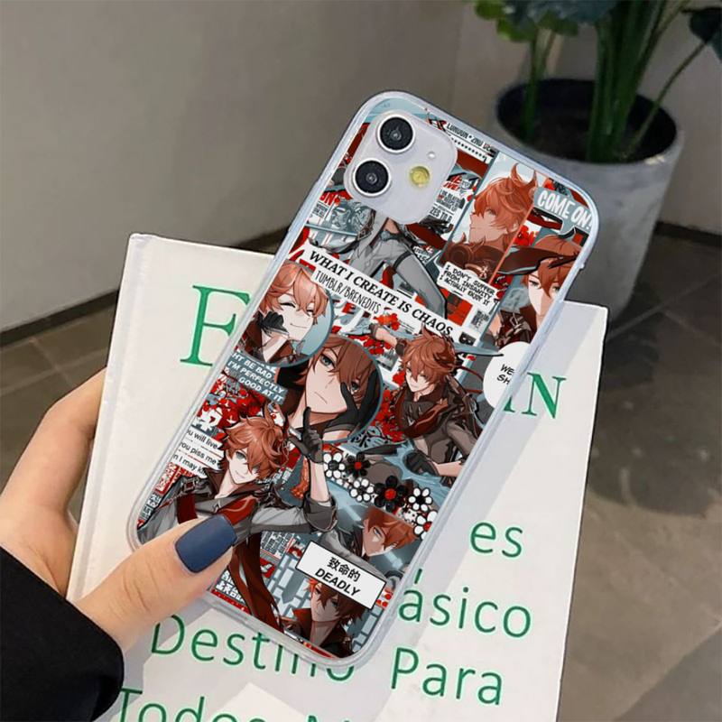 Genshin Impact Phone Case for iphone 13 8 7 6 6S Plus X 5S SE 2020 XR 11 12 pro XS MAX