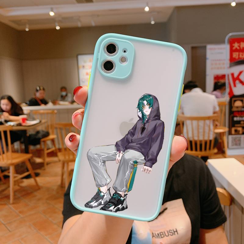 Xiao Genshin Impact Matte Shockproof Phone Case For iPhone 12 11 Pro XS Max XR X 8 7 Plus Camera Protection Bumper cover