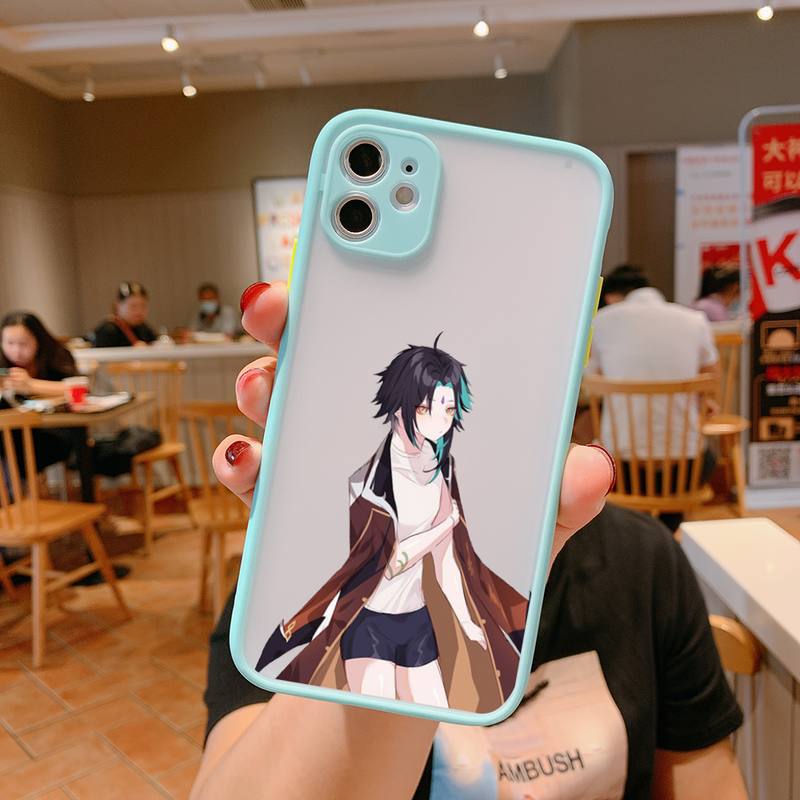 Xiao Genshin Impact Matte Shockproof Phone Case For iPhone 12 11 Pro XS Max XR X 8 7 Plus Camera Protection Bumper cover