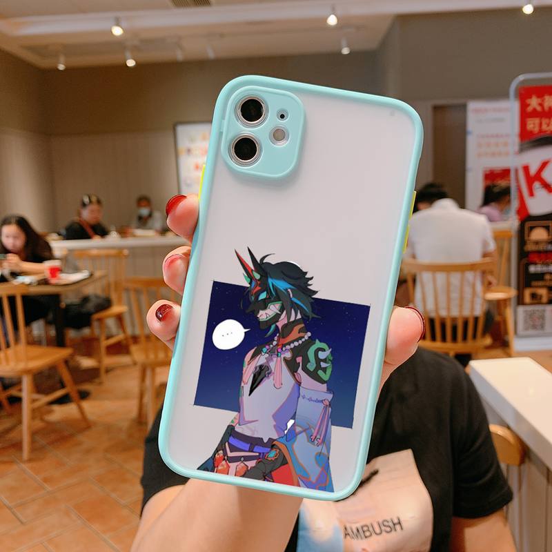 Xiao Genshin Impact Matte Shockproof Phone Case For iPhone 12 11 Pro XS Max XR X 8 7 Plus Camera Protection Bumper cover