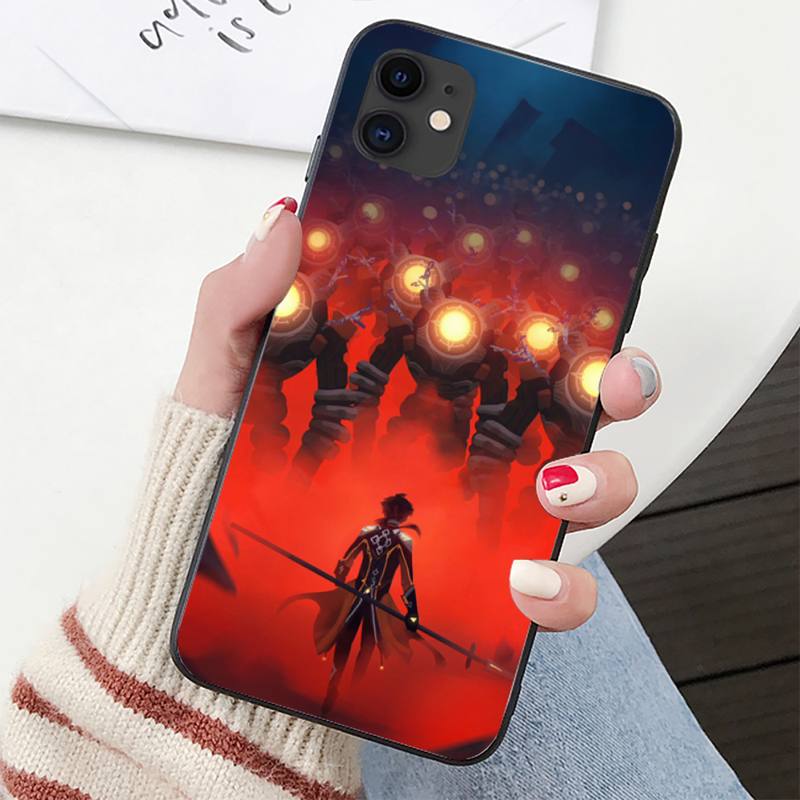 YNDFCNB zhongli genshin impact Phone Case for iPhone 11 12 pro XS MAX 8 7 6 6S Plus X 5S SE 2020 XR cover