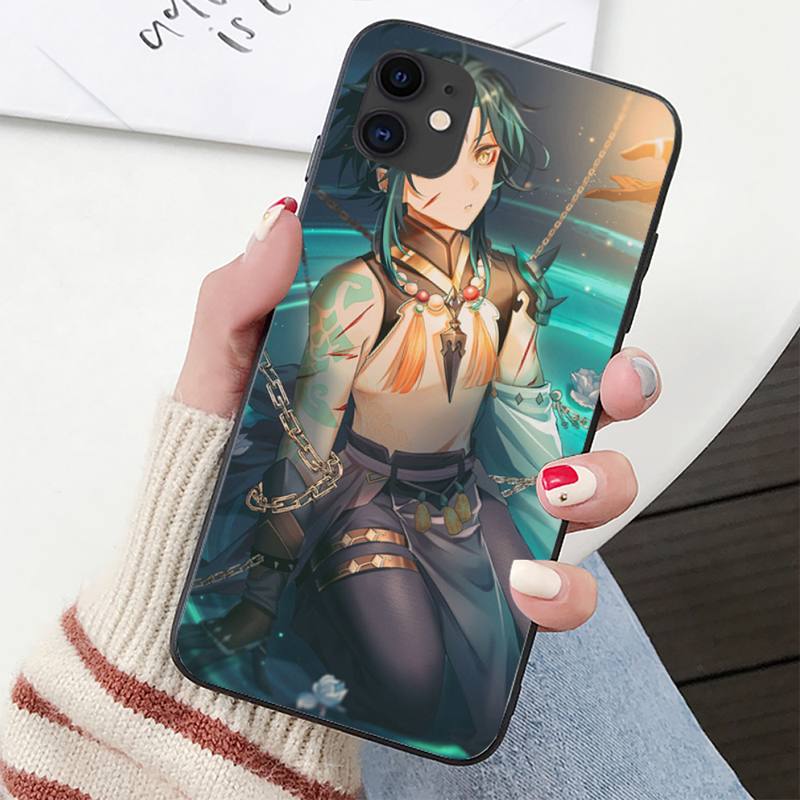 YNDFCNB zhongli genshin impact Phone Case for iPhone 11 12 pro XS MAX 8 7 6 6S Plus X 5S SE 2020 XR cover