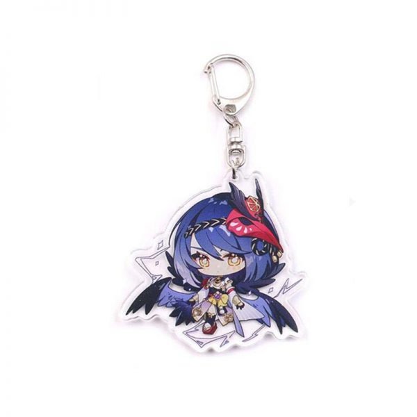 New Genshin Impact Kujou Sara Figures Acrylic Keychain G Shaped Buckle Accessories Cute Bag Car Pendant Key Ring Game Fans Gift 800x800 1 - Genshin Impact Store