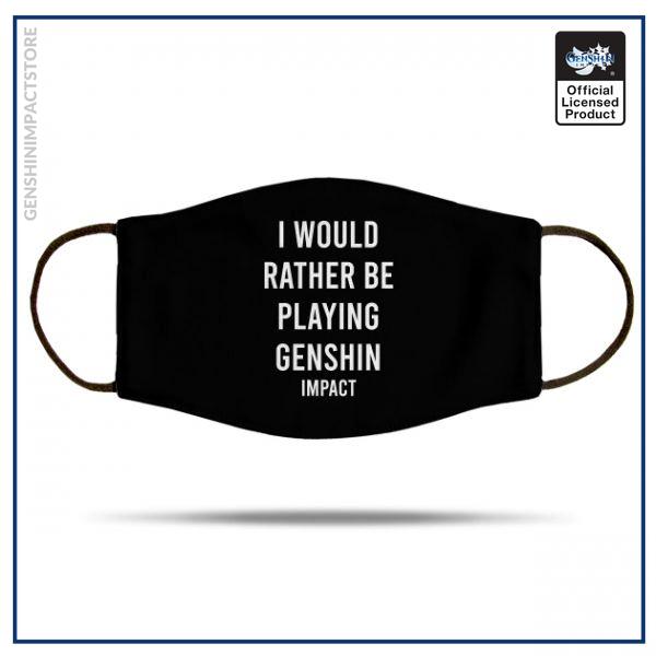 I would rather be playing Genshin Impact shirt sticker gift