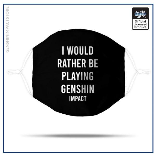 I would rather be playing Genshin Impact shirt sticker gift