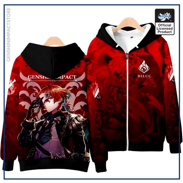 Anime Genshin Impact Keqing Fischl Hooded Hoodie Sweatshirt Coat Loose Autumn New Men Women Student Harajuku 3 - Genshin Impact Store