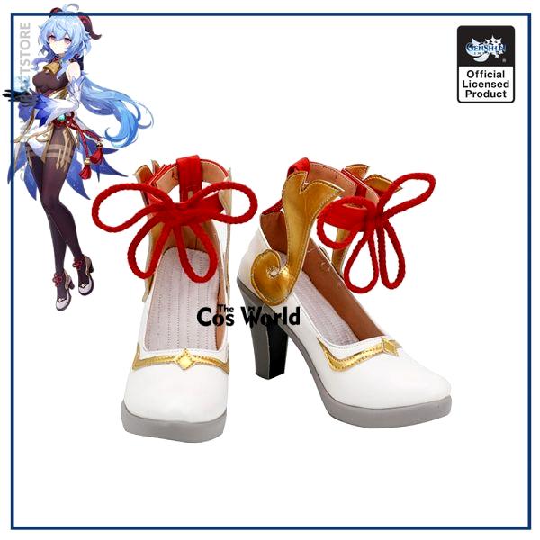 Genshin Impact Liyue Harbor Ganyu Games Customize Cosplay High Heels Shoes - Genshin Impact Store