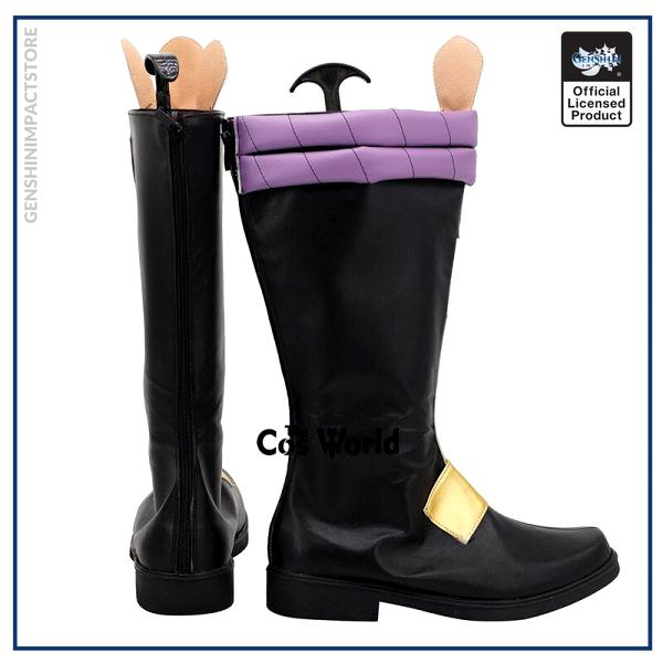 Genshin Impact Liyue Harbor Xiao Games Customize Cosplay Low Heels Shoes Boots 4 - Genshin Impact Store