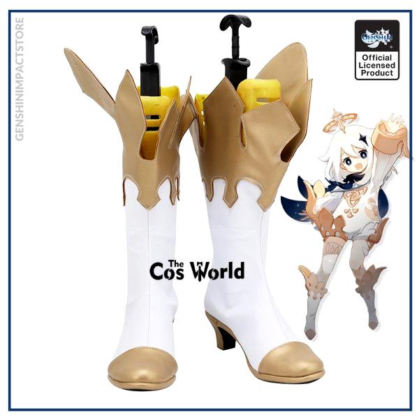 Genshin Impact Traveler Paimon Games Customize Cosplay High Heels Shoes Boots - Genshin Impact Store