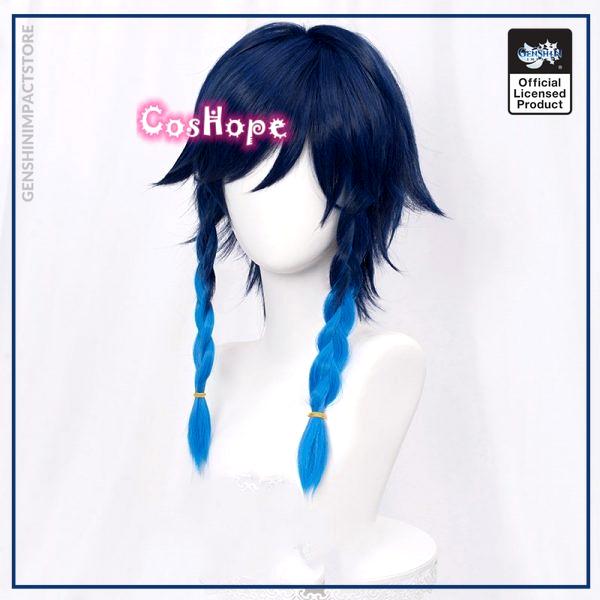 Genshin Impact Venti Cosplay Unisex 50cm Blue Wig Cosplay Anime Cosplay Braid Wigs Heat Resistant Synthetic 2 - Genshin Impact Store