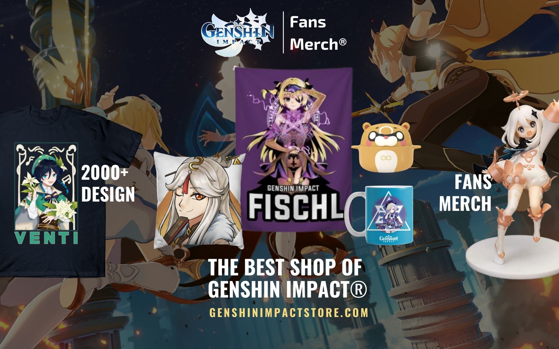 Genshin impact Merch Web Banner - Genshin Impact Store