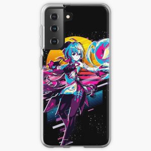 Genshin Impact - Ganyu *80s retro* Samsung Galaxy Soft Case RB1109 product Offical Genshin Impact Merch