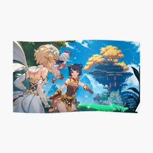 4K Genshin Impact Anime Game 2020 Poster RB1109 product Offical Genshin Impact Merch