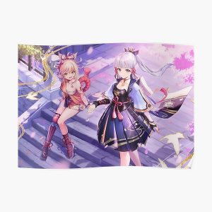 Ayaka & Yoimiya - Genshin Impact Poster RB1109 product Offical Genshin Impact Merch