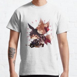 Genshin Impact Chibi Childe and Zhongli  Classic T-Shirt RB1109 product Offical Genshin Impact Merch