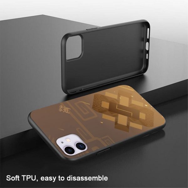 Genshin Impact Game Black TPU Silicone Soft Phone Case For iPhone 11 12 Pro Mini X 3 - Genshin Impact Store