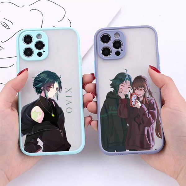 Xiao Genshin Impact Matte Shockproof Phone Case For iPhone 12 11 Pro XS Max XR X - Genshin Impact Store