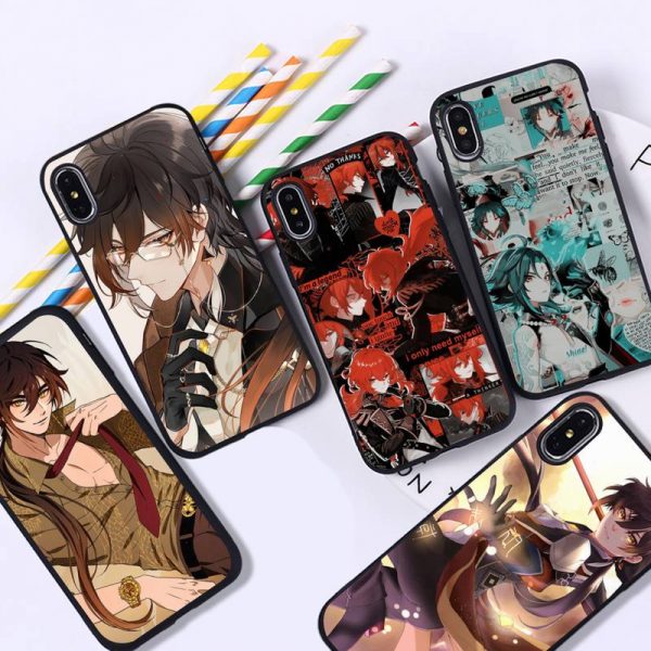 YNDFCNB zhongli genshin impact Phone Case for iPhone 11 12 pro XS MAX 8 7 6 - Genshin Impact Store