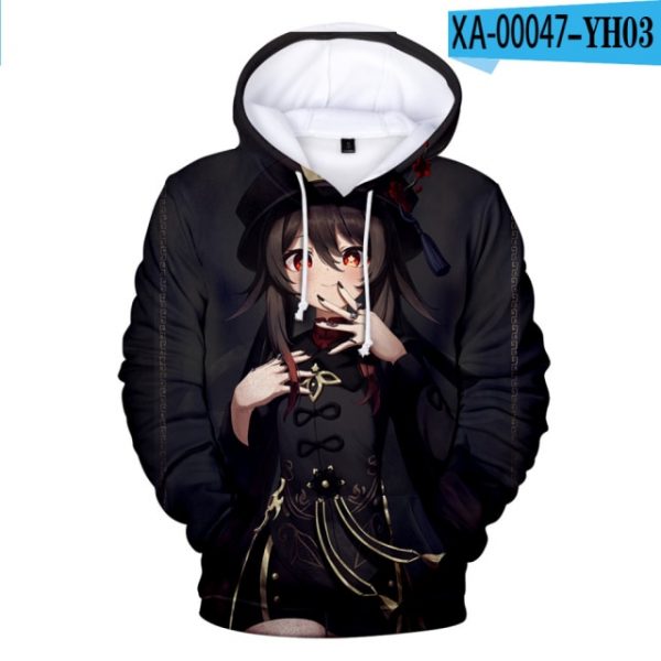 Game Genshin Impact Hu Tao Hoodies Sweatshirts Boys Girls Fashion Hooded New Trend Casual Children - Genshin Impact Store