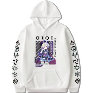 Genshin Impact Qiqi Hoodies Kawaii Men and Women Hoodd Pullover Harajuku Streetwear Autumn Winter CasualAnime Sweatshirt - Genshin Impact Store