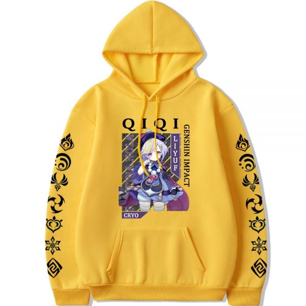 Genshin Impact Qiqi Hoodies Kawaii Men and Women Hoodd Pullover Harajuku Streetwear Autumn Winter CasualAnime Sweatshirt 4 - Genshin Impact Store