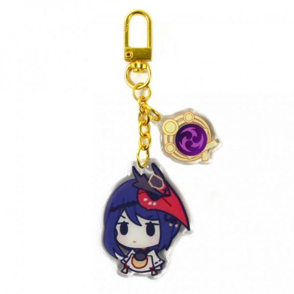 Cute Genshin Impact Acrylic Keychain Kujou Sara Cosplay Accessories Pendant Key Ring Game Fans Gift 800x800 1 - Genshin Impact Store