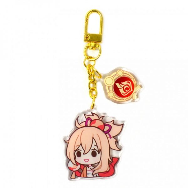 Cute Genshin Impact Acrylic Keychain Yoimiya Cosplay Accessories Pendant Key Ring Game Fans Gift 800x800 1 - Genshin Impact Store