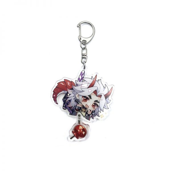 Cute Genshin Impact Arataki Itto Cosplay Acrylic Keychain G Shaped Buckle Accessories Bag Car Pendant Key Ring Game Fans Gift 800x800 1 - Genshin Impact Store