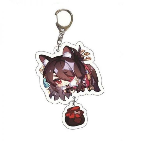 Cute Genshin Impact Beidou Cosplay Acrylic Keychain G Shaped Buckle Accessories Bag Car Pendant Key Ring Game Fans Gift 800x800 1 - Genshin Impact Store