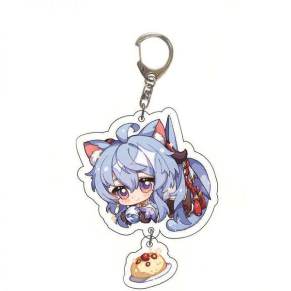 Cute Genshin Impact Ganyu Cosplay Acrylic Keychain G Shaped Buckle Accessories Bag Car Pendant Key Ring Game Fans Gift 800x800 1 - Genshin Impact Store