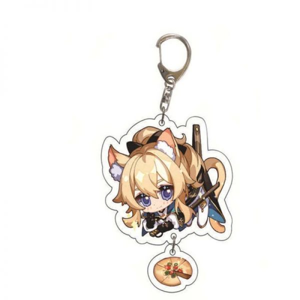 Cute Genshin Impact Jean Cosplay Acrylic Keychain G Shaped Buckle Accessories Bag Car Pendant Key Ring Game Fans Gift 800x800 1 - Genshin Impact Store