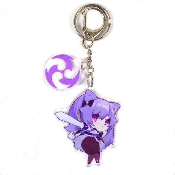 Cute Genshin Impact Keqing Anime Acrylic Keychain For Women Accessories Bag Pendant Key Ring Girl Gift 800x800 1 - Genshin Impact Store