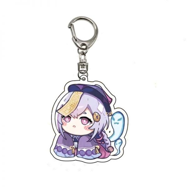 Cute Genshin Impact Qiqi Anime Acrylic Keychains Accessories Car Bag Pendant Key Ring Cosplay Gifts 800x800 1 - Genshin Impact Store