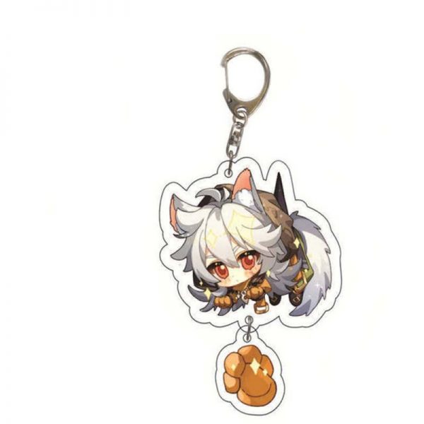 Cute Genshin Impact Razor Cosplay Acrylic Keychain G Shaped Buckle Accessories Bag Car Pendant Key Ring Game Fans Gift 800x800 1 - Genshin Impact Store