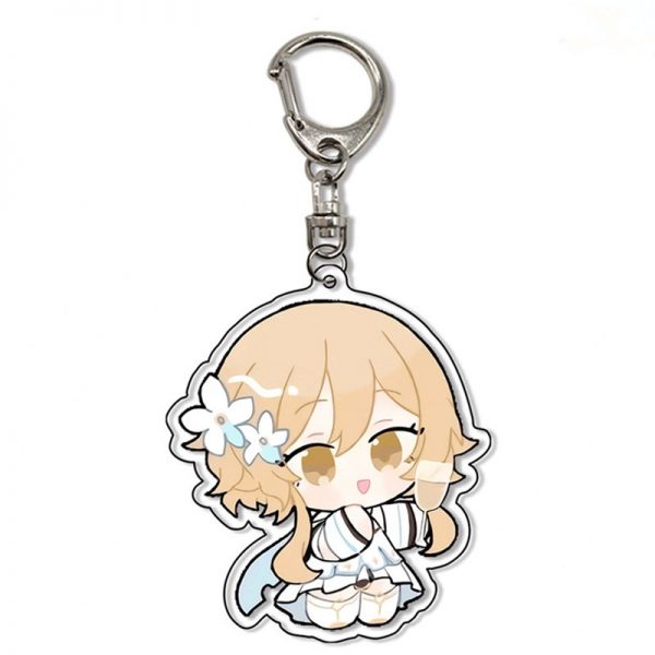 Genshin Impact Lumine Cosplay Cute Mini Version Anime Acrylic Keychain For Car Bag G Shaped Buckle 800x800 1 - Genshin Impact Store