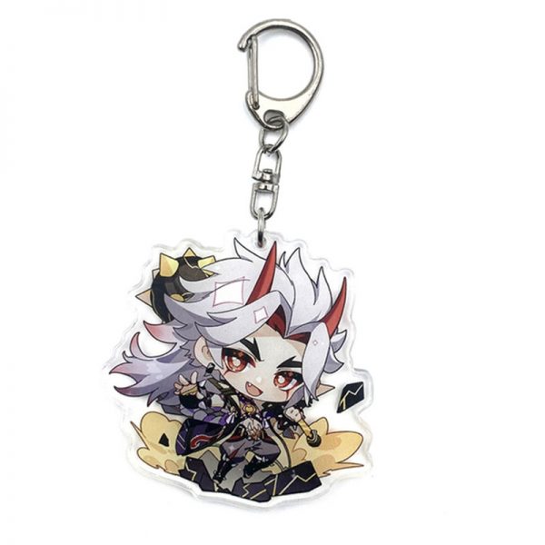 New Genshin Impact Arataki Itto Figures Acrylic Keychain G Shaped Buckle Accessories Cute Bag Car Pendant Key Ring Game Fans Gift 800x800 1 - Genshin Impact Store