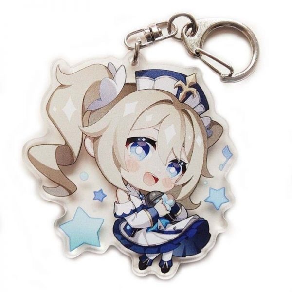 New Genshin Impact Barbara Figures Acrylic Keychain G Shaped Buckle Accessories Cute Bag Car Pendant Key Ring Game Fans Gift 800x800 1 - Genshin Impact Store