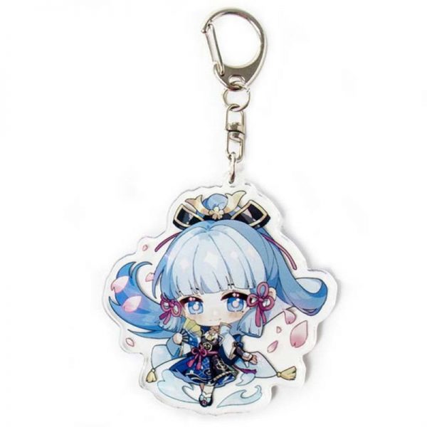 New Genshin Impact Kamisato Ayaka Figures Acrylic Keychain G Shaped Buckle Accessories Cute Bag Car Pendant Key Ring Game Fans Gift 800x800 1 - Genshin Impact Store