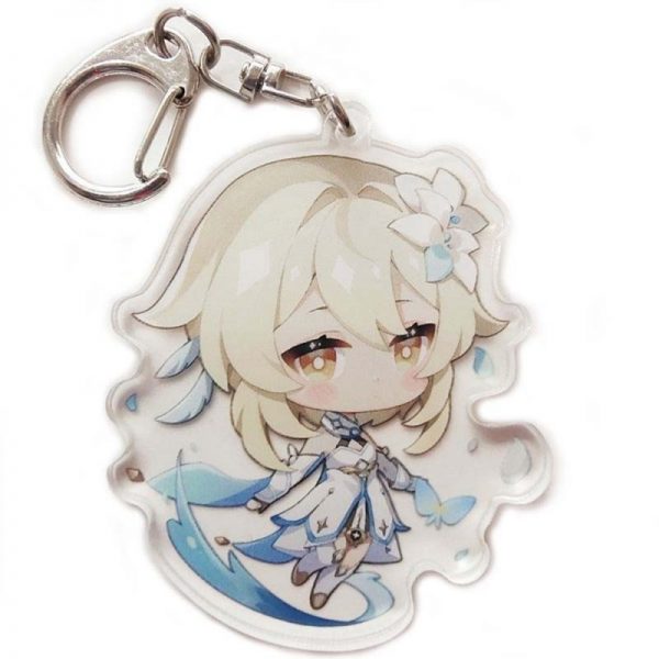 New Genshin Impact Lumine Figures Acrylic Keychain G Shaped Buckle Accessories Cute Bag Car Pendant Key Ring Game Fans Gift 800x800 1 - Genshin Impact Store