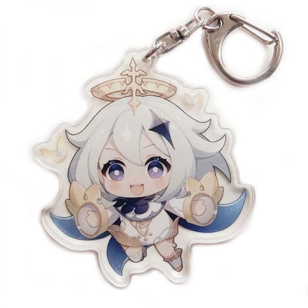 New Genshin Impact Paimon Figures Acrylic Keychain G Shaped Buckle Accessories Cute Bag Car Pendant Key Ring Game Fans Gift 800x800 1 - Genshin Impact Store