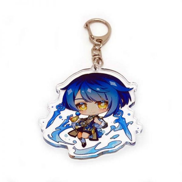 New Genshin Impact Xingqiu Figures Acrylic Keychain G Shaped Buckle Accessories Cute Bag Car Pendant Key Ring Game Fans Gift 800x800 1 - Genshin Impact Store