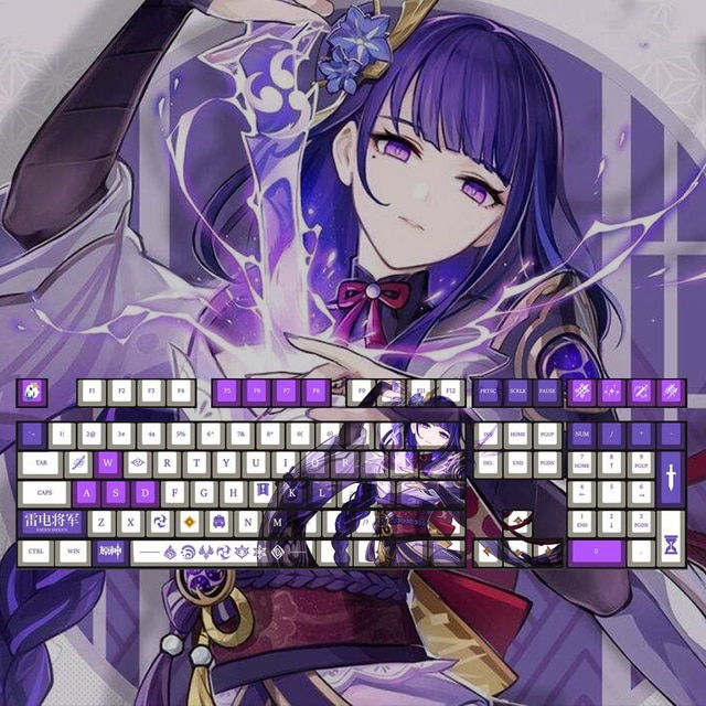 Genshin Impact Keycaps - Character Beauty Beelzebul Game PBT Keycap