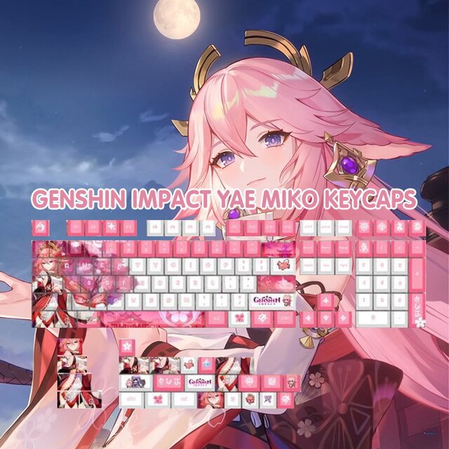 Genshin Impact Keycaps - Character Beauty Yae Miko Game PBT Keycap